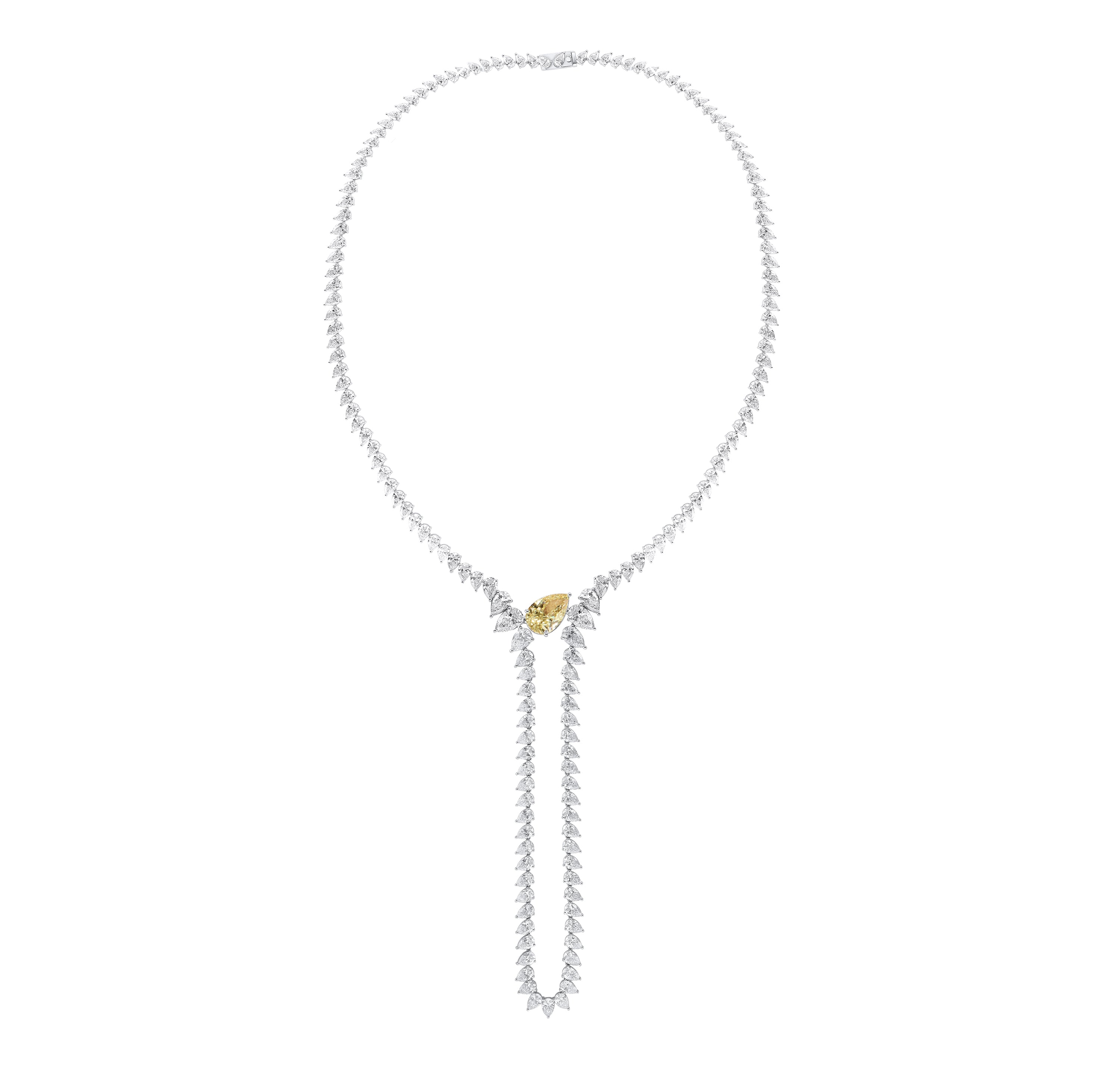 Heart cut diamond pendant