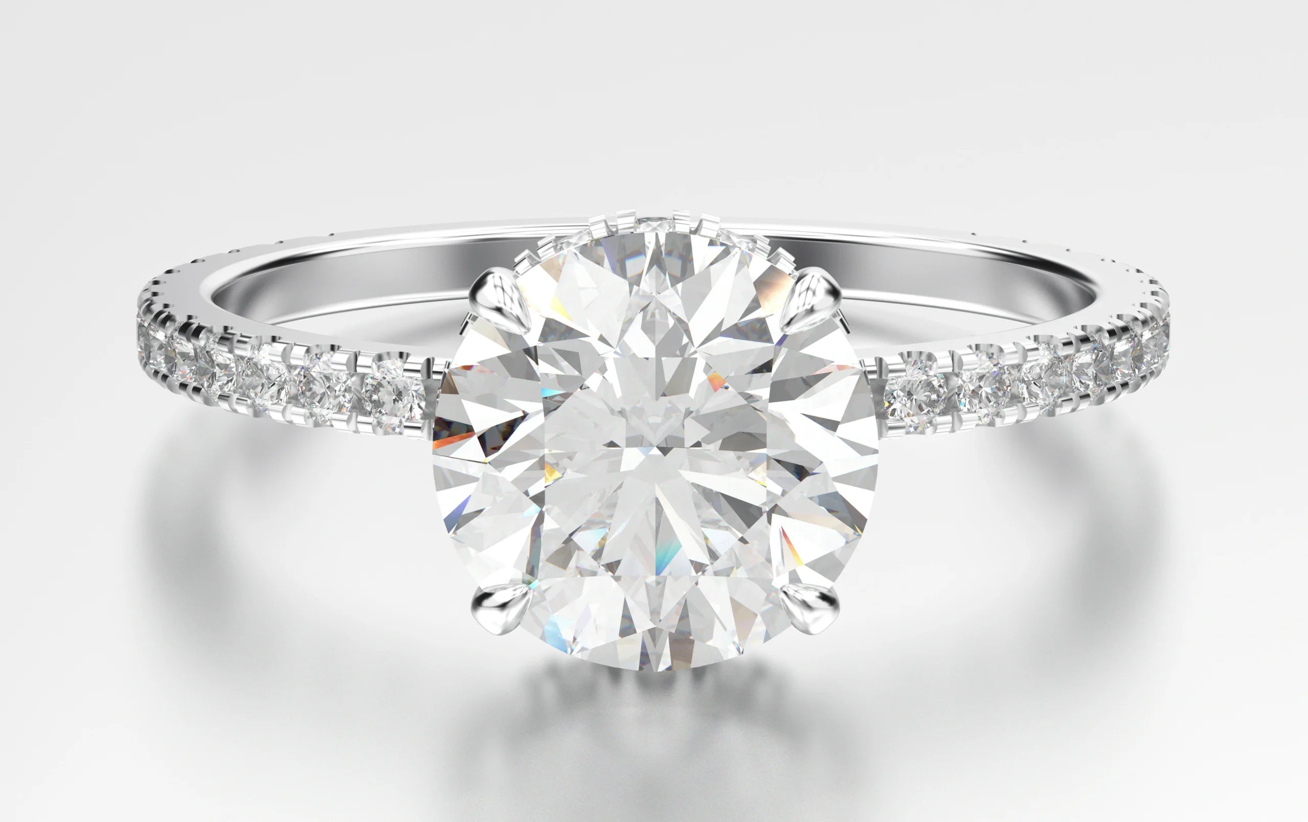 Une bague diamant solitaire